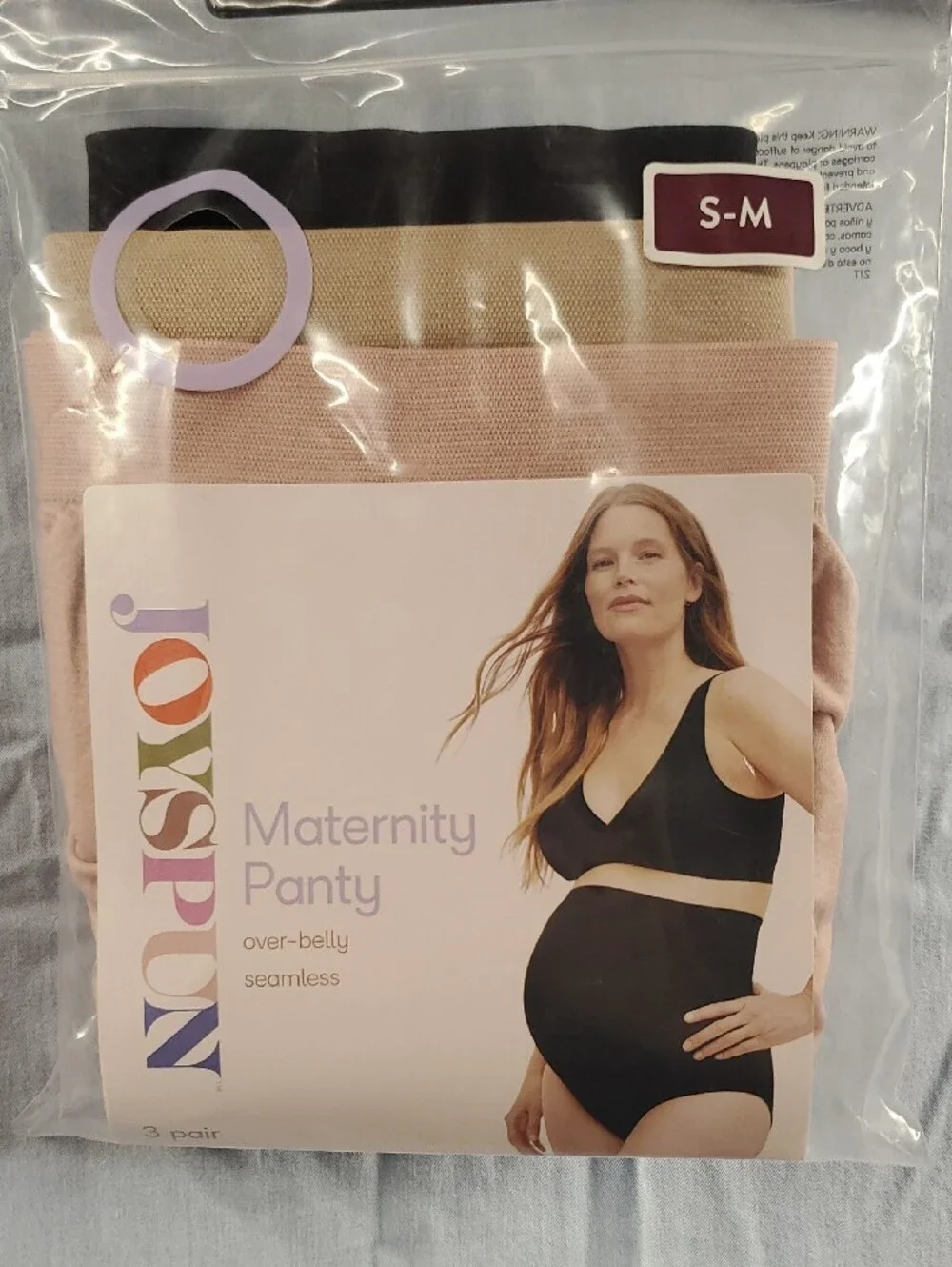 Noppies Maternity Panty 3-Pack - Black, Beige, Blush
